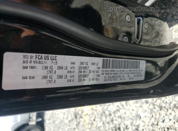 3C4NJDBBXKT847705 2019 JEEP COMPASS Black Widok naklejki z numerem VIN