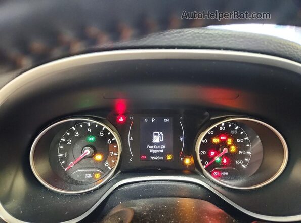 3C4NJDBBXLT129928 2020 JEEP COMPASS Black Вид щитка приладів