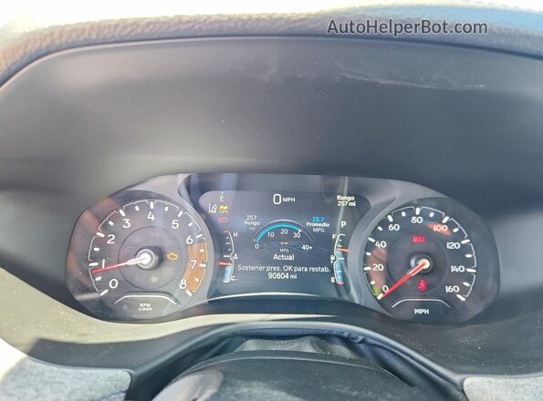 3C4NJDBBXNT132461 2022 JEEP COMPASS Серебряный Вид щитка приборов