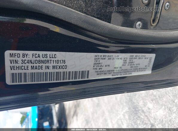 3C4NJDBN0RT110176 2024 JEEP COMPASS Black Engine compartment view