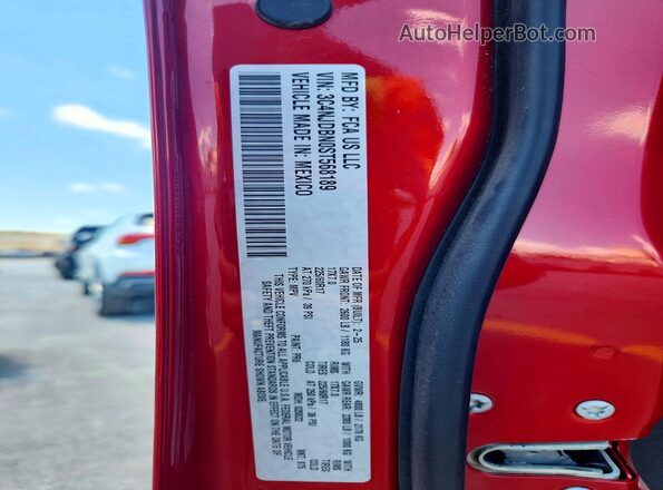 3C4NJDBN0ST568189 2025 JEEP COMPASS Red Vista de la etiqueta del VIN