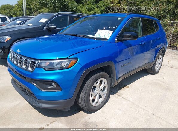 3C4NJDBN1RT117671 2024 JEEP COMPASS Синий Передняя левая четверть