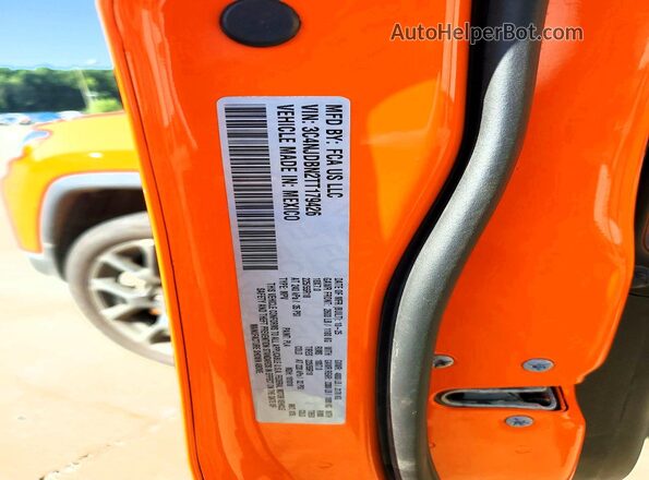 3C4NJDBN2TT179426 2026 JEEP COMPASS Orange VIN კოდის სტიკერის ხედი