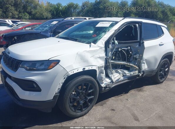 3C4NJDBN3ST539589 2025 JEEP COMPASS White წინა მარცხენა ხედი სამი მეოთხედიდან