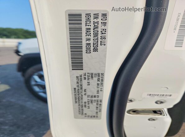 3C4NJDBN7ST522486 2025 JEEP COMPASS White VIN კოდის სტიკერის ხედი