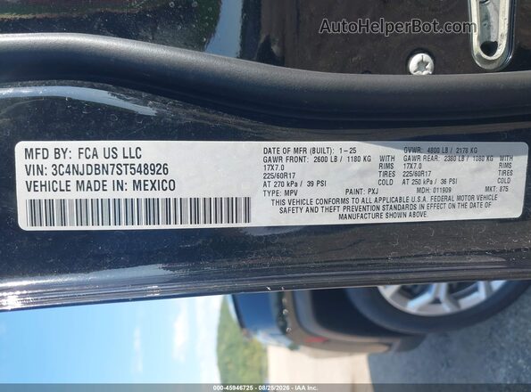 3C4NJDBN7ST548926 2025 JEEP COMPASS Black Vista del compartimento del motor