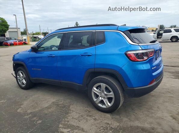 3C4NJDBNXPT560494 2023 JEEP COMPASS Blue Trasero izquierdo