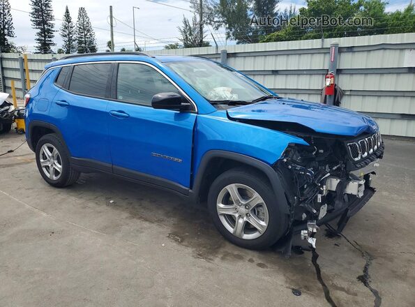3C4NJDBNXPT560494 2023 JEEP COMPASS Blue Delantero derecho