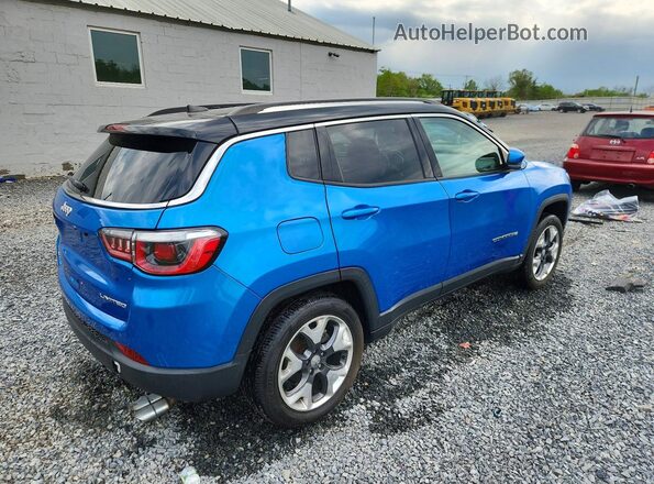 3C4NJDCB0JT328983 2018 JEEP COMPASS Синий Задняя правая четверть