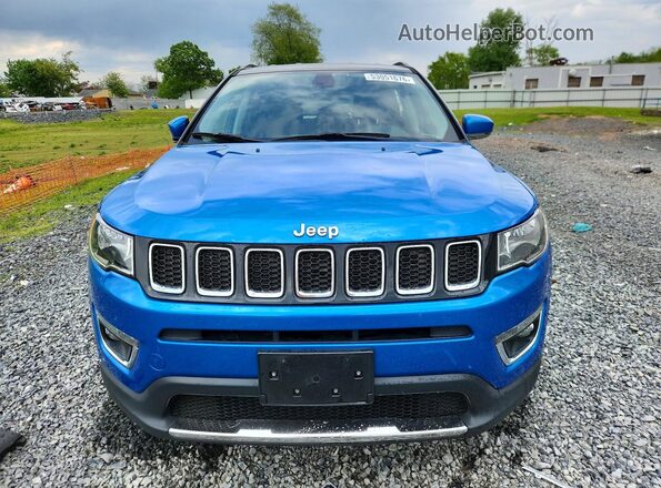 3C4NJDCB0JT328983 2018 JEEP COMPASS Синий Вид спереди