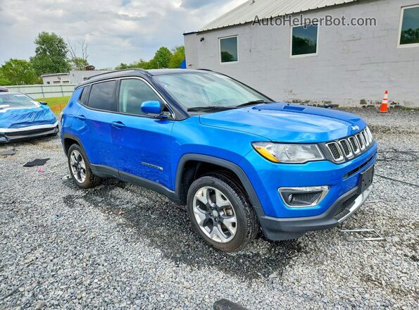 3C4NJDCB0JT328983 2018 JEEP COMPASS Синий Передняя правая четверть