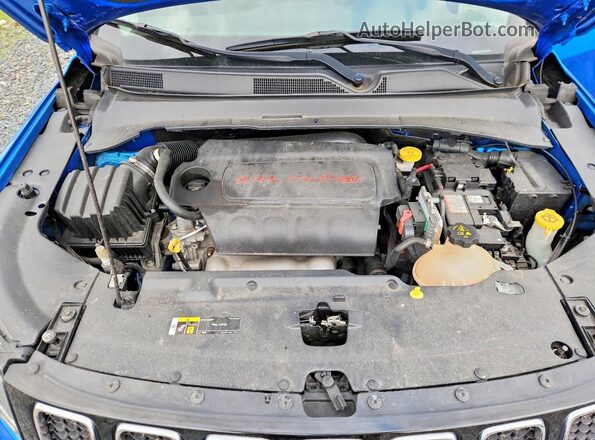 3C4NJDCB0JT328983 2018 JEEP COMPASS Синий Вид подкапотного пространства