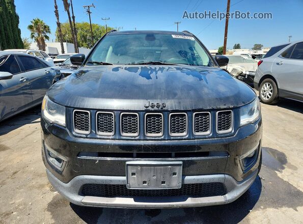 3C4NJDCB0KT836064 2019 JEEP COMPASS Black Вид салону спереду