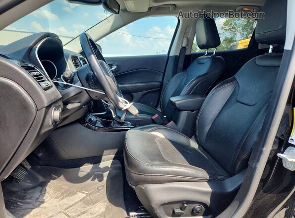 3C4NJDCB0MT512907 2021 JEEP COMPASS Black Вид салону спереду
