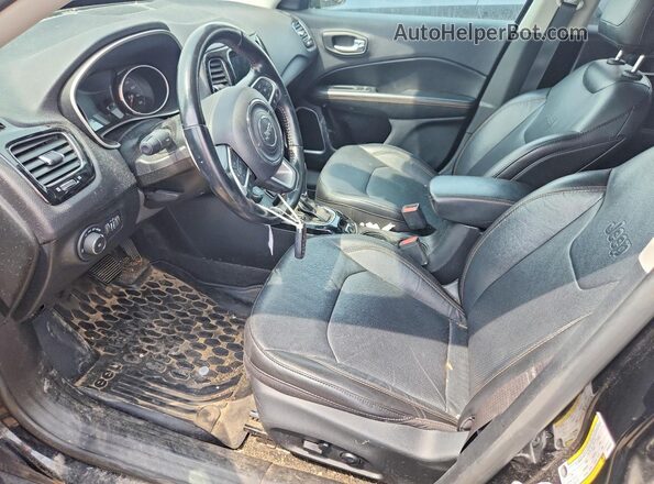 3C4NJDCB0MT549732 2021 JEEP COMPASS Black Вид салону спереду