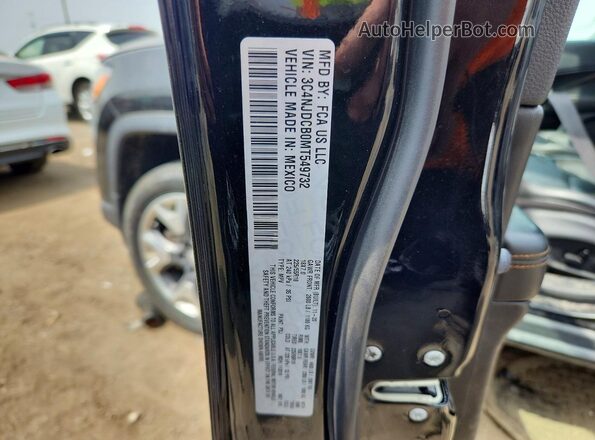 3C4NJDCB0MT549732 2021 JEEP COMPASS Black Вид наклейки з VIN-кодом