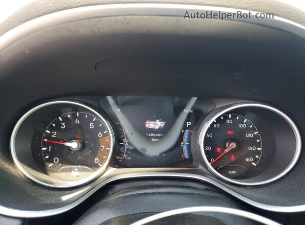 3C4NJDCB1JT258863 2018 JEEP COMPASS White Вид щитка приладів