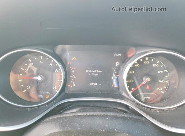 3C4NJDCB1JT354900 2018 JEEP COMPASS Серый Вид щитка приборов