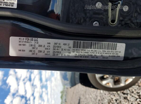 3C4NJDCB1JT354900 2018 JEEP COMPASS Серый Вид наклейки с VIN-кодом