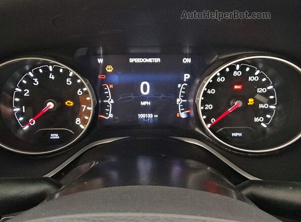 3C4NJDCB1JT470355 2018 JEEP COMPASS White Vista del cuadro de instrumentos