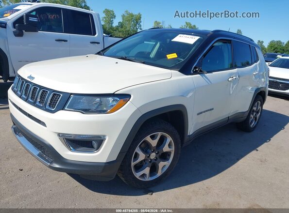 3C4NJDCB1KT690225 2019 JEEP COMPASS White Vista tres cuartos delantera izquierda