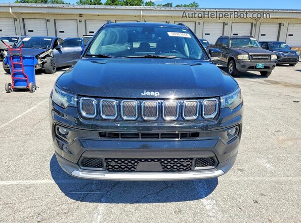 3C4NJDCB1NT153729 2022 JEEP COMPASS Черный Вид спереди