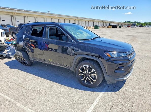 3C4NJDCB1NT153729 2022 JEEP COMPASS Черный Передняя правая четверть