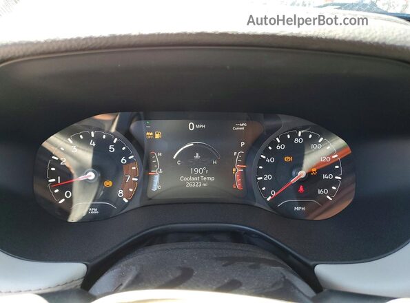3C4NJDCB1NT153729 2022 JEEP COMPASS Черный Вид щитка приборов