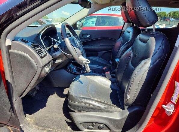 3C4NJDCB2JT470848 2018 JEEP COMPASS Red Vista interior delantera