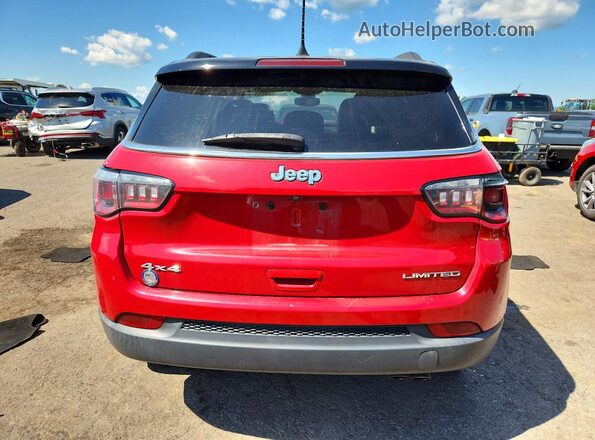 3C4NJDCB2JT470848 2018 JEEP COMPASS Red Vista trasera