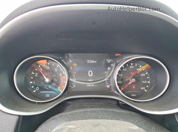 3C4NJDCB2KT620720 2019 JEEP COMPASS Silver Widok zestawu wskaźników