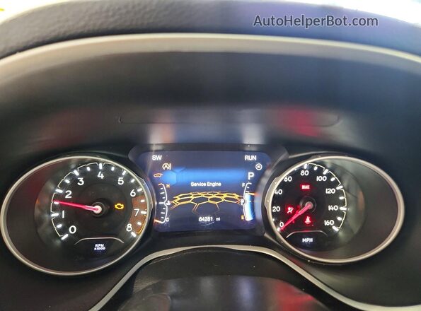 3C4NJDCB2KT653894 2019 JEEP COMPASS White Vista del cuadro de instrumentos