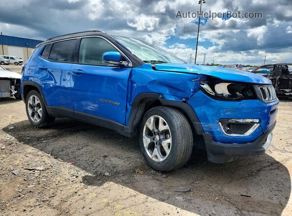 3C4NJDCB2MT550588 2021 JEEP COMPASS Blue Delantero derecho