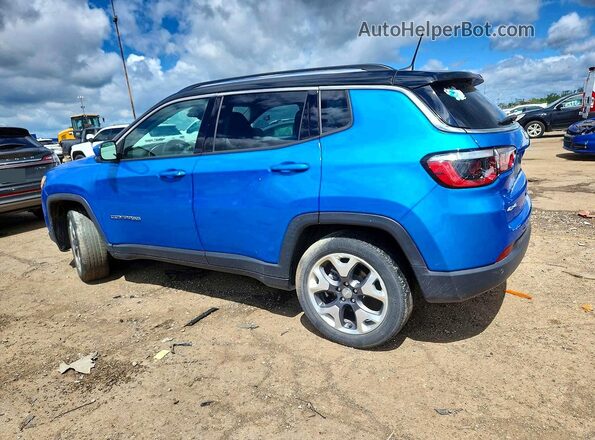 3C4NJDCB2MT550588 2021 JEEP COMPASS Blue Trasero izquierdo