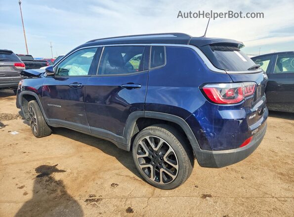 3C4NJDCB3JT306976 2018 JEEP COMPASS Blue Trasero izquierdo