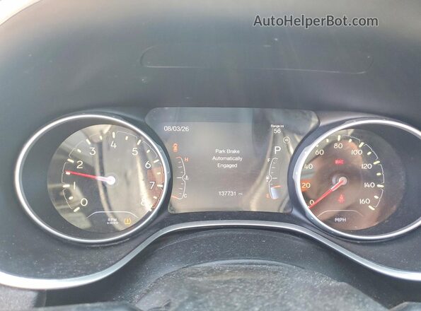 3C4NJDCB3JT354428 2018 JEEP COMPASS Blue Widok zestawu wskaźników