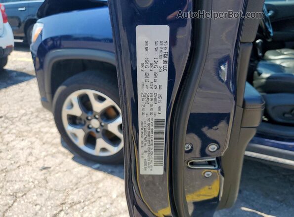 3C4NJDCB3JT354428 2018 JEEP COMPASS Blue Widok naklejki z numerem VIN