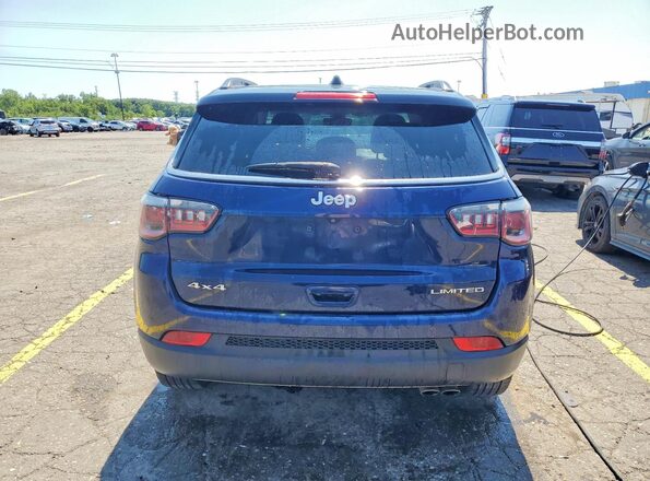 3C4NJDCB3JT354428 2018 JEEP COMPASS Blue Widok z tyłu