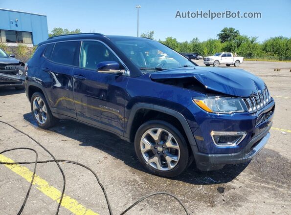 3C4NJDCB3JT354428 2018 JEEP COMPASS Blue Przód prawy