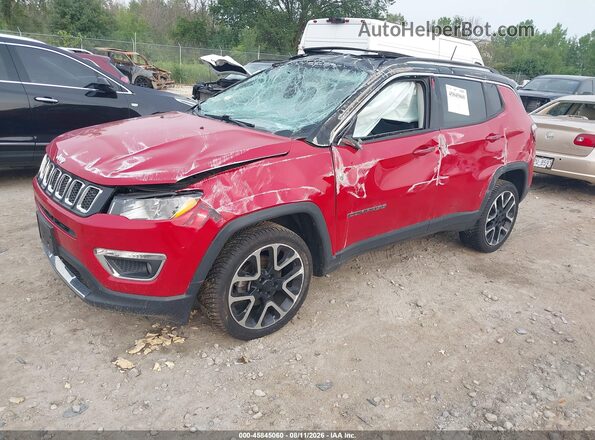 3C4NJDCB3JT470776 2018 JEEP COMPASS Red Առջևի ձախ երեք քառորդ տեսարան