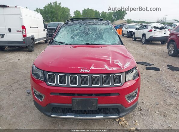 3C4NJDCB3JT470776 2018 JEEP COMPASS Red Առջևի վահանակի տեսք