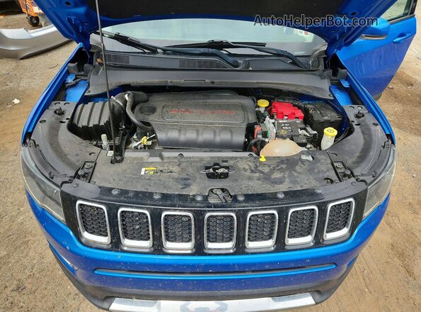 3C4NJDCB3MT539535 2021 JEEP COMPASS Blue Вид підкапотного простору