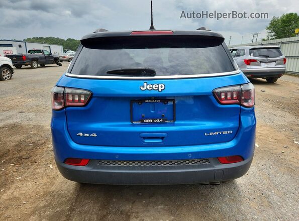 3C4NJDCB3MT539535 2021 JEEP COMPASS Blue Вид ззаду