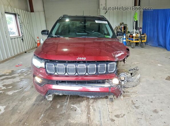 3C4NJDCB3NT101955 2022 JEEP COMPASS Maroon წინა ხედი