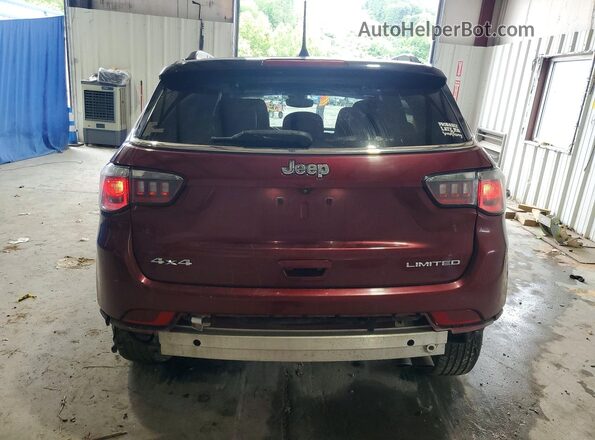 3C4NJDCB3NT101955 2022 JEEP COMPASS Maroon უკანა ხედი