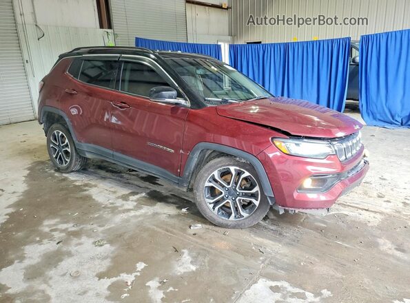 3C4NJDCB3NT101955 2022 JEEP COMPASS Maroon წინა მარჯვენა