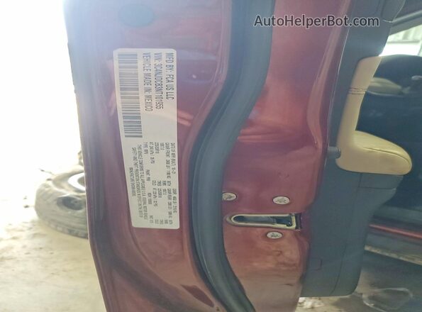 3C4NJDCB3NT101955 2022 JEEP COMPASS Maroon VIN კოდის სტიკერის ხედი