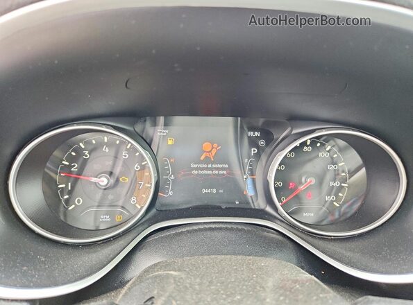 3C4NJDCB4KT619147 2019 JEEP COMPASS Серый Вид щитка приборов