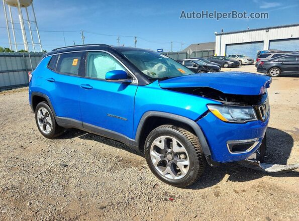 3C4NJDCB4LT106675 2020 JEEP COMPASS Blue Przód prawy