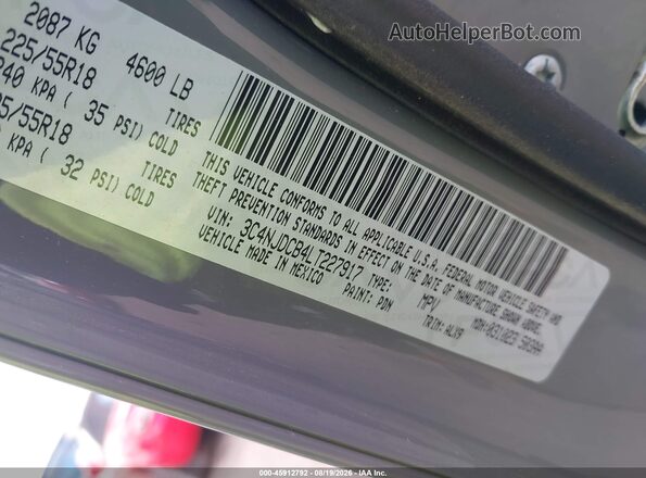 3C4NJDCB4LT227917 2020 JEEP COMPASS Gray Widok komory silnika